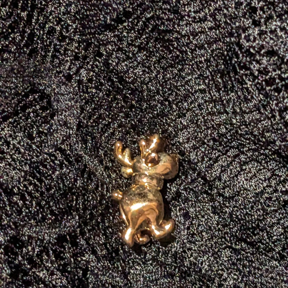 Retired Rose Gold Plated Reindeer Charm - Picture 4 of 6